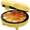 Bestron Waffle Maker, piastra per waffle a forma di cuore, macchina per waffle con antiaderente & indicatoro luminso, collezione Sweet Dreams, 700 watt, colore: Giallo