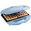 Bestron Waffle Maker, piastra per waffle a forma di belga, macchina per waffle con antiaderente & indicatoro luminso, collezione Sweet Dreams, 700 watt, colore: Blu