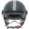 MOMO DESIGN Casco moto scooter jet FGTR CLASSIC Candy Grigio Ottanio / Bianco MomoDesign