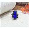 Anello Fatto A Mano In Argento 925 Con Pietra Tanzanite Coffin