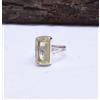 Anello Fatto A Mano In Argento 925 Con Topazio Limone Naturale 6mm T-47