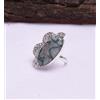 Anello Fatto A Mano In Argento 925 Con Pietra Agata Muschiata S-80