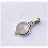 Ciondolo Artigianale In Argento 925 Con Pietra Di Luna A Goccia S-250