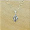 Ciondolo Artigianale In Argento Sterling 925 Con Topazio Bianco S-250