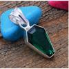 Ciondolo Artigianale in Argento Sterling 925 con Gemma Diopside F-250
