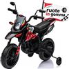 Mondial Toys Moto Elettrica per bambini 12V Super Cross Aprilia RX125 con licenza ufficiale M