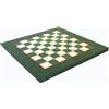 Italfama Scacchiera In Legno Verde Bianca Artigianale 42cm 40mm