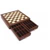 Italfama Scacchiera In Mogano E Acero Italiano 38cm Con Cassetti