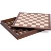 Italfama Scacchiera In Legno Noce E Acero Con Contenitore 50x50cm Italia
