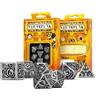 SALE Q-Workshop Set Dadi RPG Steampunk In Metallo 7pc Argento Nero D&D Poliedrici
