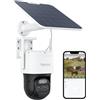 Reolink 4K Telecamera da Esterno con SIM 4G LTE Batteria e Pannello Solare Auto