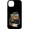Jimbeels Custodia per iPhone 14 Plus CALLSIGN CHECK FIRST Radioamatore Stazione Microfono