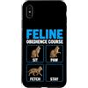 Purrfectly Untrainable Felines Custodia per iPhone XS Max Corso di obbedienza felina divertente formazione per gatti