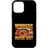 Gamer Vintage Slot Machine Lover Sarcast Custodia per iPhone 12 mini I vincitori del detto divertente non lasciano mai il tema del casinò