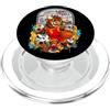 Bahaa's Tee Streetball Graffiti Basketball Mascot Illustration Graphic PopSockets PopGrip per MagSafe