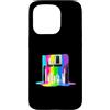 Retro Colorful Paint Vibes Custodia per iPhone 15 Pro Floppy Disk retrò con vernice gocciolante