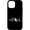 Just Mexican Designs Love Mexico Custodia per iPhone 12 Pro Max Bandiera del battito cardiaco del Messico