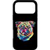 Pug Puppy Lover PS Custodia per iPhone 17 Pro Max Pug Geometrico Pop Art Closeup Ritratto Cucciolo Faccia