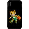 Bahaa's Tee Custodia per iPhone XS Max Leopard Basketball Mascot Dribbling Sports Graphic
