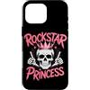 Rock and Roll Gifts for Women Custodia per iPhone 16 Pro Max Rockstar Princess Rock Princess Rockstar Princess