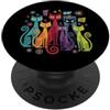 Mid-century Modern Cats 50's 60s Style V Retro Vintage Mid-century Modern Look Cats 50's 60's Style PopSockets PopGrip Adesivo