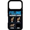 Purrfectly Untrainable Felines Custodia per iPhone 17 Pro Corso di obbedienza felina divertente formazione per gatti