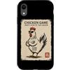 Japanese Chicken Game Rooster Humor Grap Custodia per iPhone XR Gioco di pollo giapponese non guardare l'umorismo eccentrico del pollo