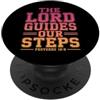 Christian Bible Scripture Proverbs 19 9 Il Signore guida i nostri passi Proverbi 16:9 Versetto della Bibbia PopSockets PopGrip Adesivo
