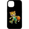 Bahaa's Tee Custodia per iPhone 13 Leopard Basketball Mascot Dribbling Sports Graphic