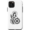 Regali di Santi Cattolici & Co. Custodia per iPhone 11 Pro Simbolo cattolico di Santa Caterina d'Alessandria