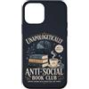 Goth Book Club Apparel Custodia per iPhone 12 mini Citazione umoristica lettura introversa amante dei libri vintage