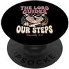 Bible Scripture Proverbs 19 9 Apparel Co Il Signore guida i nostri passi Proverbi 16:9 Versetto della Bibbia PopSockets PopGrip Adesivo