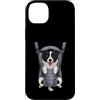 Border Collie Puppy Lover PS Custodia per iPhone 14 Plus Divertente cucciolo di Border Collie in un marsupio. amante dei cani
