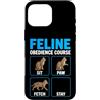 Purrfectly Untrainable Felines Custodia per iPhone 16 Pro Max Corso di obbedienza felina divertente formazione per gatti