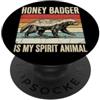 Animale Totem Tasso Del Miele Honey Badger Is My Spirit Animal PopSockets PopGrip Adesivo