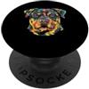 Rottweiler Puppy Lover PS Rottweiler Pop Art Geometrico Closeup Ritratto Cucciolo Faccia PopSockets PopGrip Adesivo