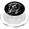 Retro Coffee Duck Toller Dog Meme Nova Scotia Duck Tolling Retriever Bere Caffè Ghiacciato Cane PopSockets PopGrip per MagSafe