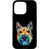 Scottish Terrier Puppy Lover PS Custodia per iPhone 15 Pro Max Scottish Terrier Geometrico Pop Art Closeup Ritratto Faccia