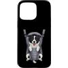 Border Collie Puppy Lover PS Custodia per iPhone 15 Pro Max Divertente cucciolo di Border Collie in un marsupio. amante dei cani