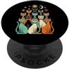 Mid-century Modern Cats 50's 60s Style V Retro Vintage Mid-century Modern Look Cats 50's 60's Style PopSockets PopGrip Adesivo