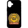 Half Marathon Humor Distance Running Ath Custodia per iPhone 16 Plus Half Marathoner Fully Committed 13.1 - Medaglia divertente per corridore