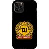 Half Marathon Humor Distance Running Ath Custodia per iPhone 11 Pro Half Marathoner Fully Committed 13.1 - Medaglia divertente per corridore
