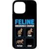 Purrfectly Untrainable Felines Custodia per iPhone 13 Pro Max Corso di obbedienza felina divertente formazione per gatti