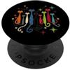 Mid-century Modern Cats 50's 60s Style V Retro Vintage Mid-century Modern Look Cats 50's 60's Style PopSockets PopGrip Adesivo