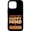 Retro Treasure Collective Custodia per iPhone 16 Pro Vintage trova mente felice retrò amante della parsimonia stile vintage