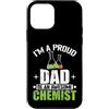 Chemist Dad Lab Scientist Proud Father C Custodia per iPhone 12 mini Orgoglioso papà di un fantastico scienziato di laboratorio chimico