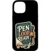 Jimbeels Custodia per iPhone 15 PEN LOOP READY Diario Penna Scrittura