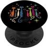 Mid-century Modern Cats 50's 60s Style V Retro Vintage Mid-century Modern Look Cats 50's 60's Style PopSockets PopGrip Adesivo