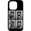 Funny Animal Photography Sunglasses Self Custodia per iPhone 15 Pro T-Rex Occhiali da sole Photo Booth Selfie Ritratto Umoristico