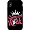 Rock and Roll Gifts for Women Custodia per iPhone X/XS Rockstar Princess Rock Princess Rockstar Princess
